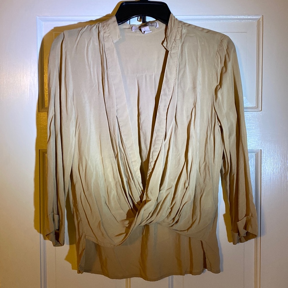 Open front blouse